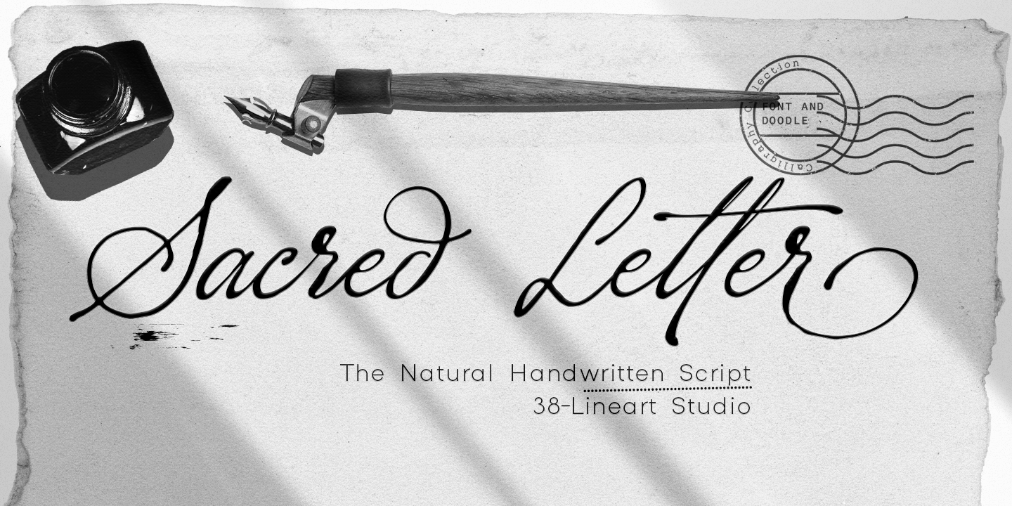 Sacred Letter Regular Font preview